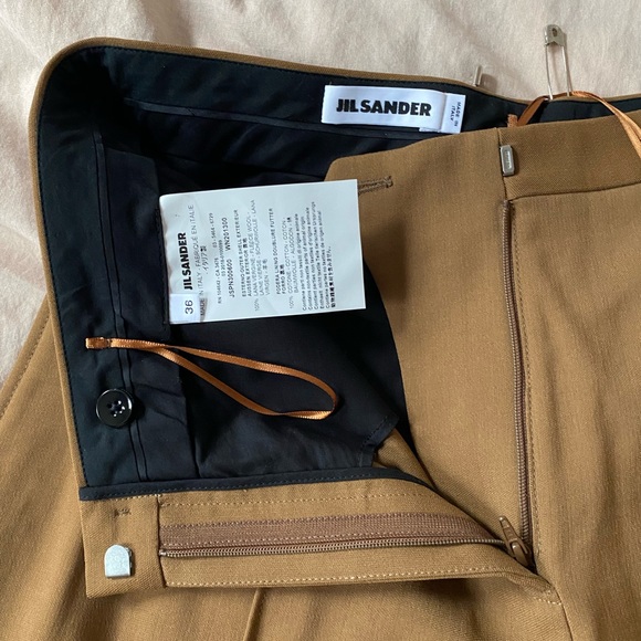 Jil Sander Farran wide leg cropped trousers - Picture 2 of 4